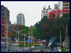 Haizhu Square, a square close to Pearl River and Shamian Island. Around the square there are a lot of markets and stores.